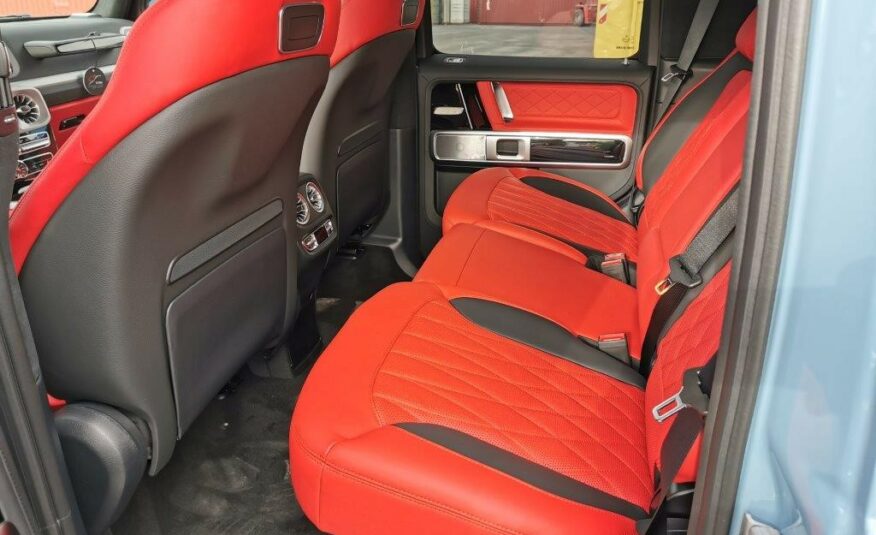 Mercedes Benz G 63 AM 2021 Cuir Semi-Aniline Bleu De Chine – Rouge (10128) (3.820.000,00 MAD)