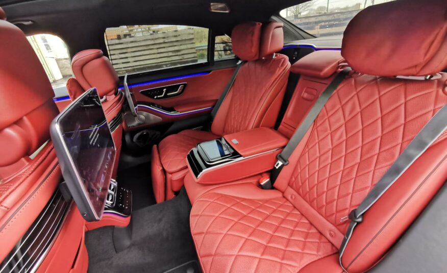 Mercedes Benz S 500 Obsidian black Leather exclusive red  MY 2022 (10215) (2.487.000,00 MAD)