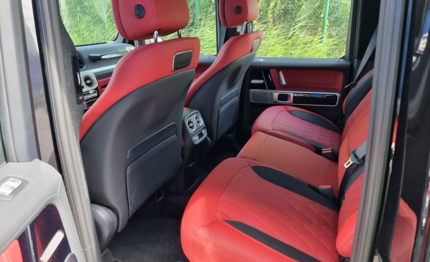 Mercedes Benz G 63 Obsidian black metallic (197) Nappa leather semi aniline red MY 2022 (10187) (4.193.000,00 MAD)