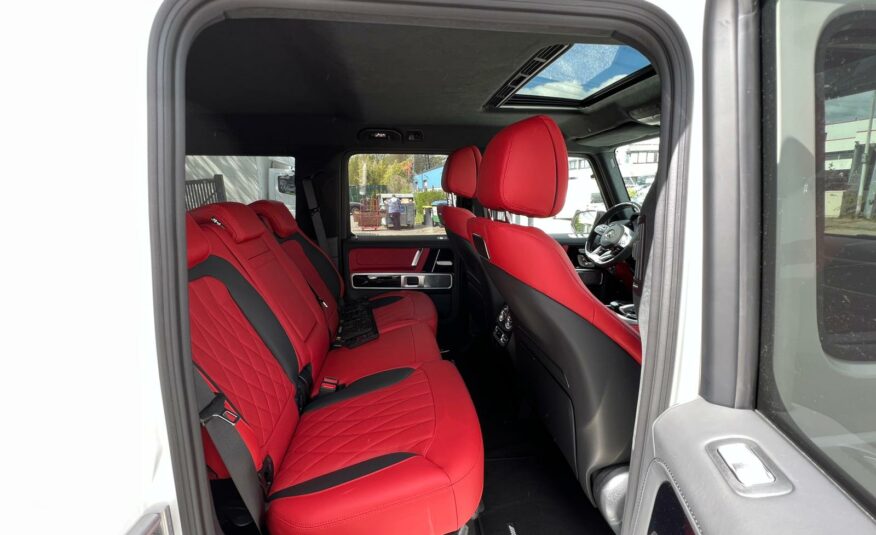 Mercedes Benz G 63 Polar white – standard finish (149) Nappa leather semi aniline red MY 2022 (10164) (4.175.000,00 MAD)