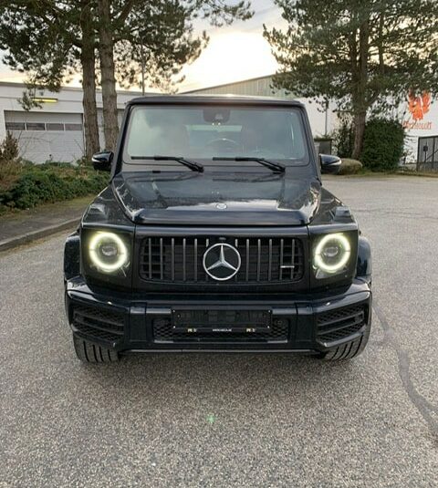 Mercedes Benz G63 AMG 4×4  Obsidian black metallic – finish (197)  Full leather black – red MY 2022  (10166)  (4.175.000,00 MAD)