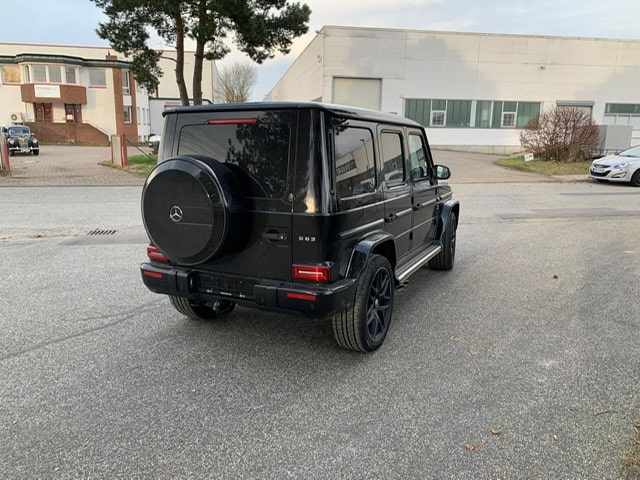 Mercedes Benz G63 AMG 4×4 Obsidian black metallic – finish (197) جلد كامل أسود – أحمر MY 2022 (10166) (4.175.000,00 MAD)